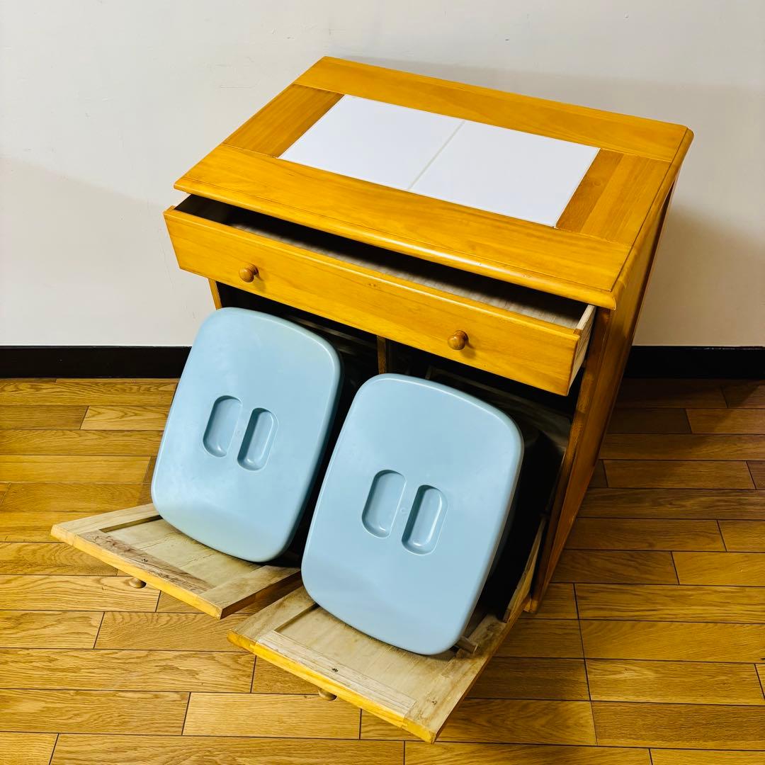 【希少品】　HAGIHARA 萩原　ダストボックス　キラスター付き　送料込み