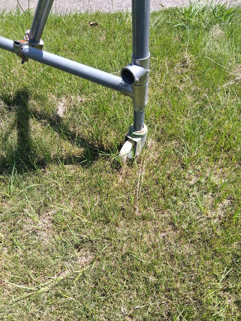 【引取限定】野球バッティングゲージ軟硬式両可 単管パイプセット+ティーS+ベース