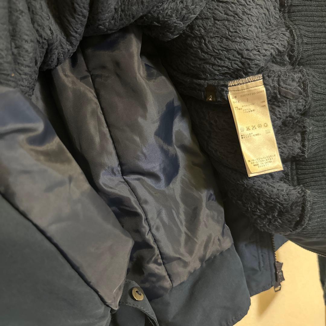 ネイビー ファー付きモッズコート N3B ハーフコート