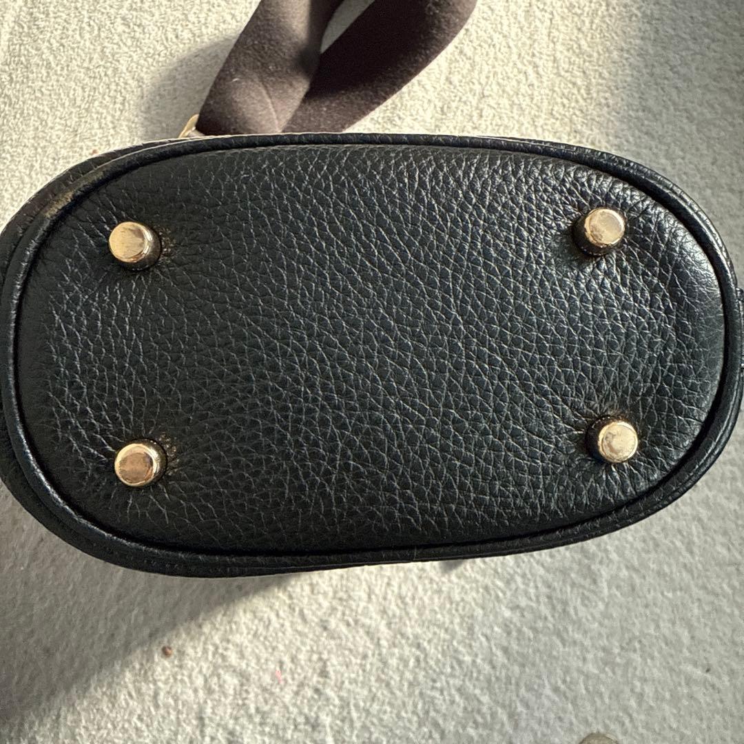 美品　コーチ　デンプシー ドローストリング バケット バッグ　黒