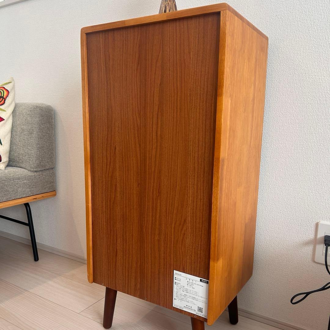 【弘益】KOKOA 天然木 キャビネット チェスト 北欧風