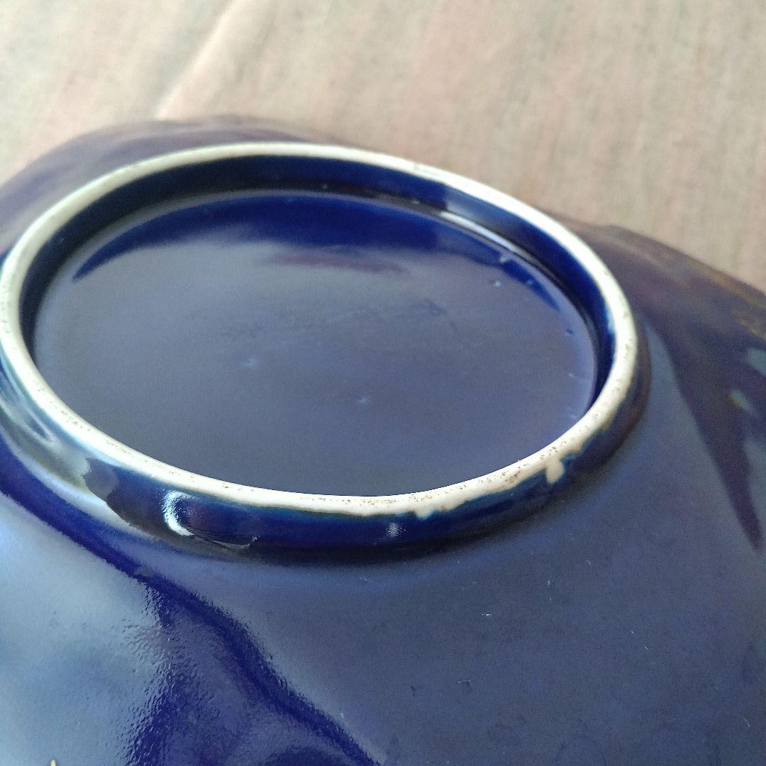 （希少）　明治伊万里　オールド香蘭社？　瑠璃花鳥菱形変形皿　　有田焼