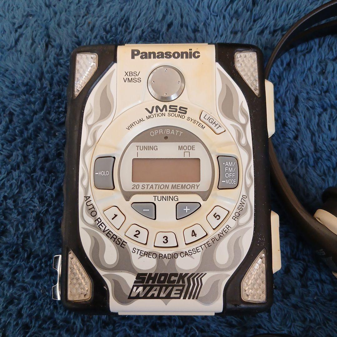 [動作未確認]パナソニック　ショックウェーブ　カセットプレーヤーRQ-SW70
