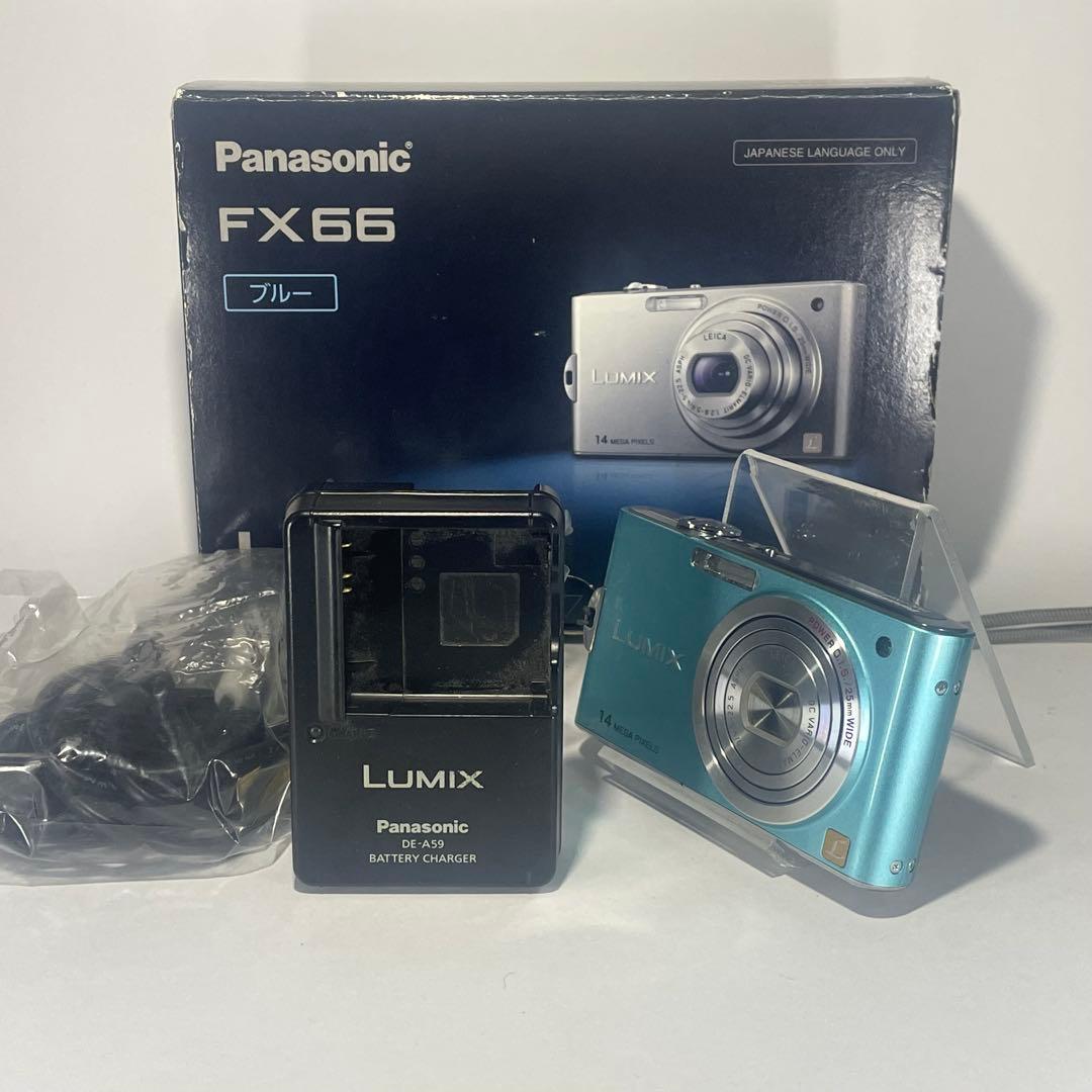 【美品】Panasonic LUMIX DMC-FX66 ブルー