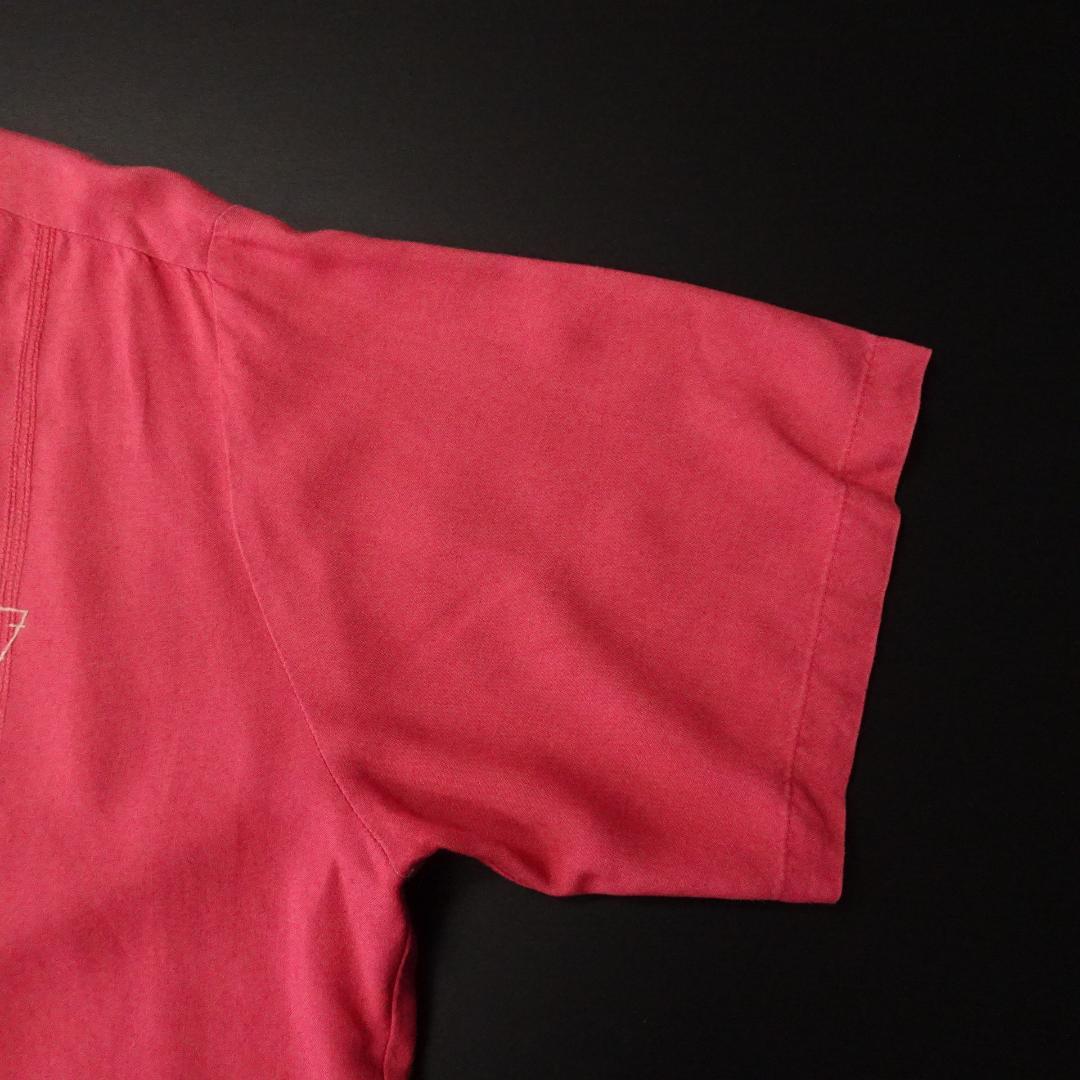 80s- CREAM SODA 半袖ボーリングシャツ 金タグ 刺繍 希少アイテム