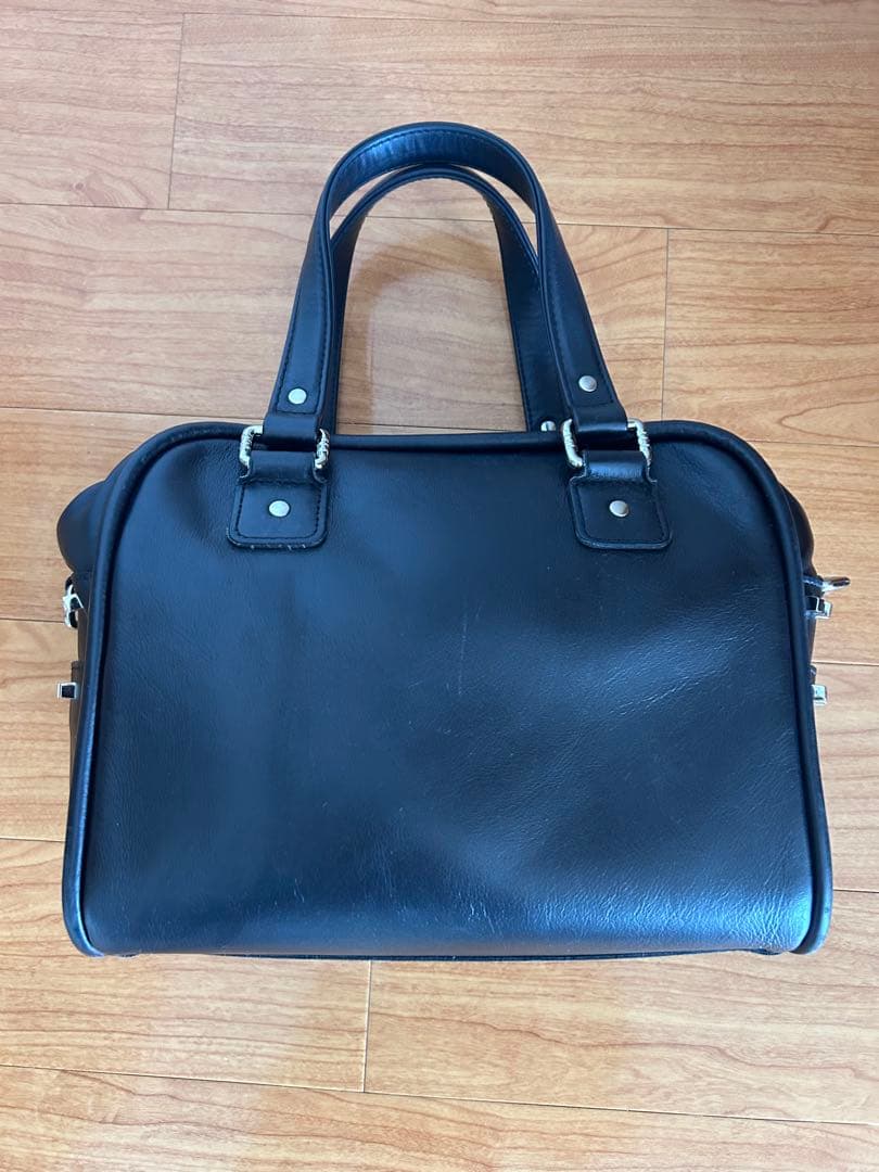 JACQUES LE CORRE スタッズ付き黒ハンドバッグ