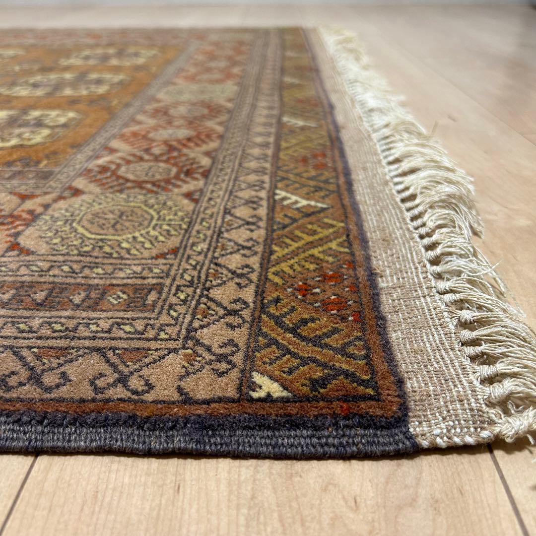 ペルシャ絨毯　トルクメン産　ヴィンテージラグ　トライバルラグ　190x114㎝