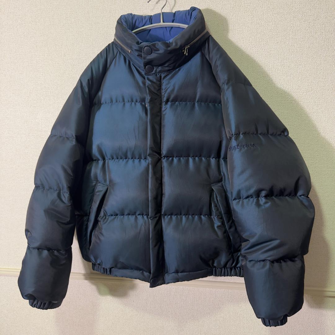 NAUTICA 90s 超肉厚 リバーシブル ダウンジャケット