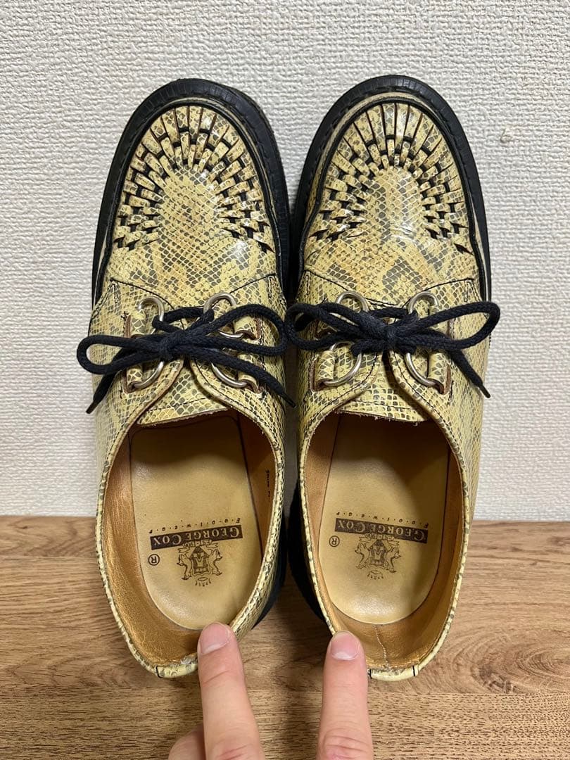 E COX 3588 V1B スネーク パイソン 蛇柄 UK9 28