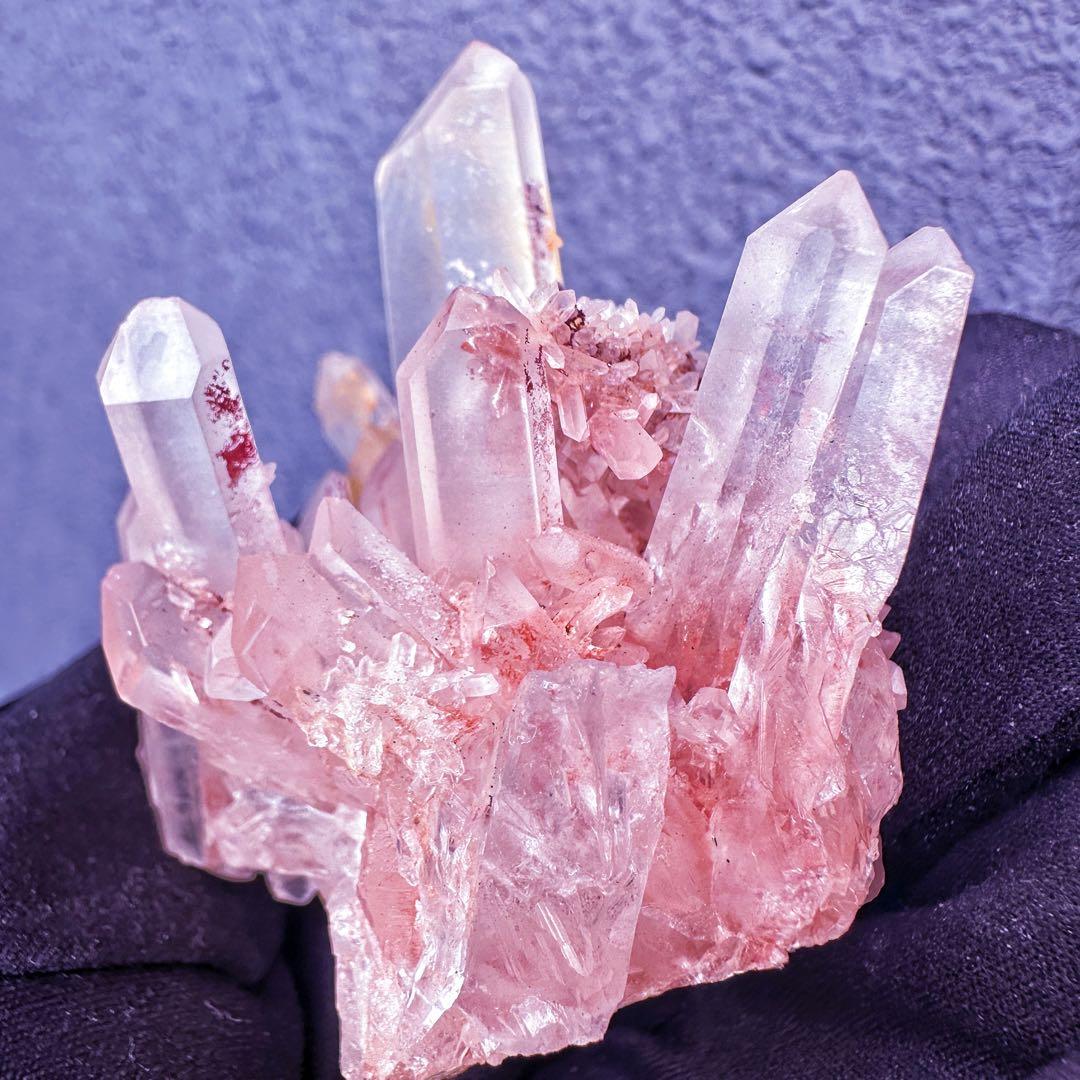 爆レア❗️浄化❗️超綺麗♡超強いパワー ピンク ヒマラヤ クラスター天然石A1458