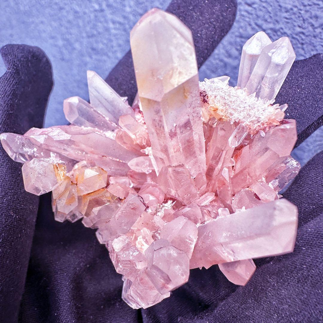 爆レア❗️浄化❗️超綺麗♡超強いパワー ピンク ヒマラヤ クラスター天然石A1458