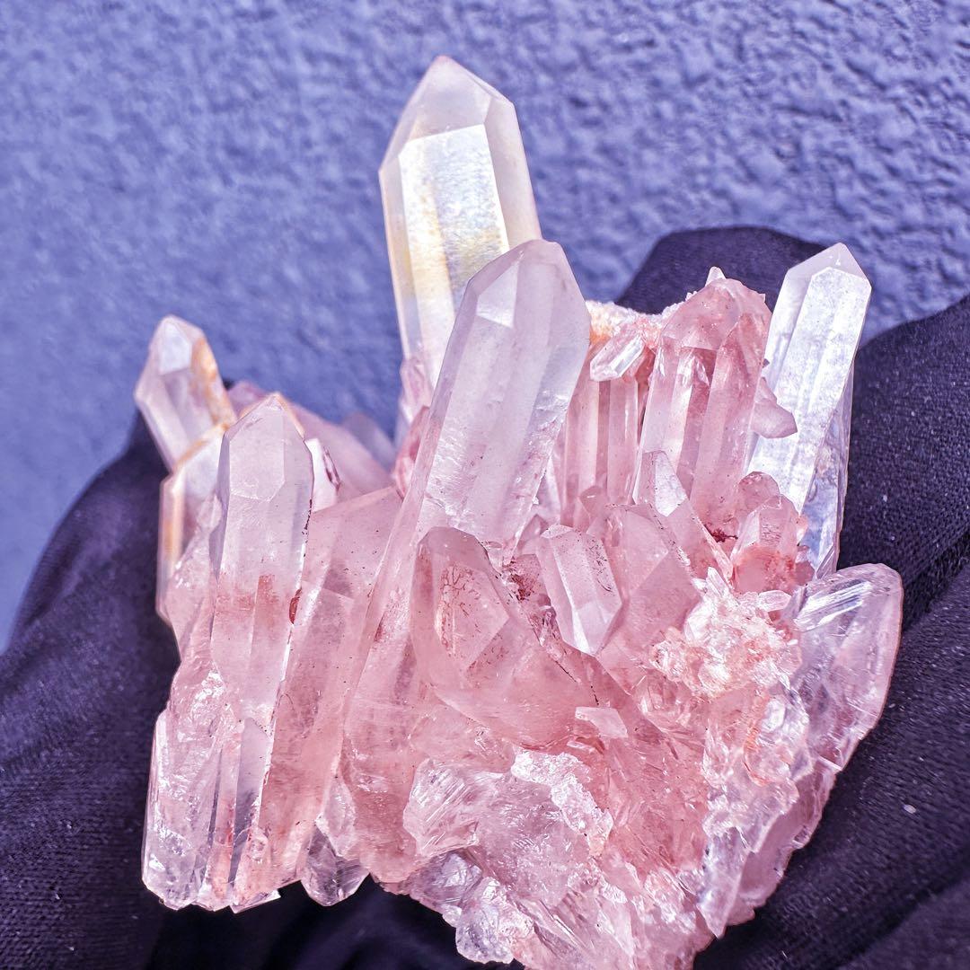 爆レア❗️浄化❗️超綺麗♡超強いパワー ピンク ヒマラヤ クラスター天然石A1458