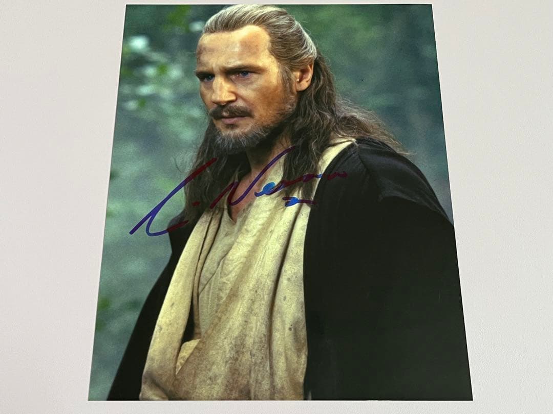 スターウォーズ　直筆サイン　クワイガン・ジン　リーアム・ニーソン氏