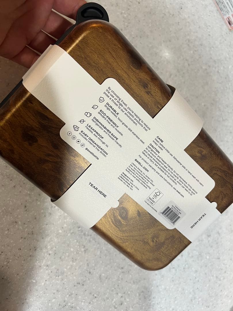 正規新品S'well サンドイッチケース 18/8ステンレス製