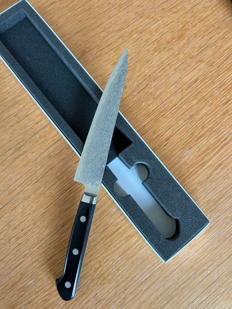 未使用 星雲鋼 ダマスカス ペティ150mm