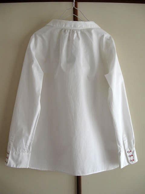 atelier naruse×THOMAS MASON コットンブラウス