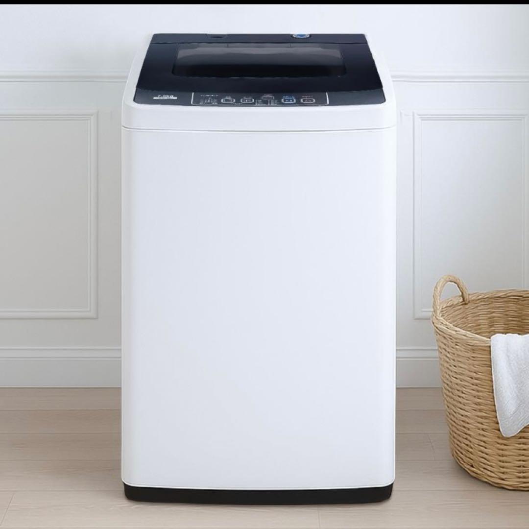 全自動洗濯機 7kg 縦型 ステンレス槽 風乾燥機能付き