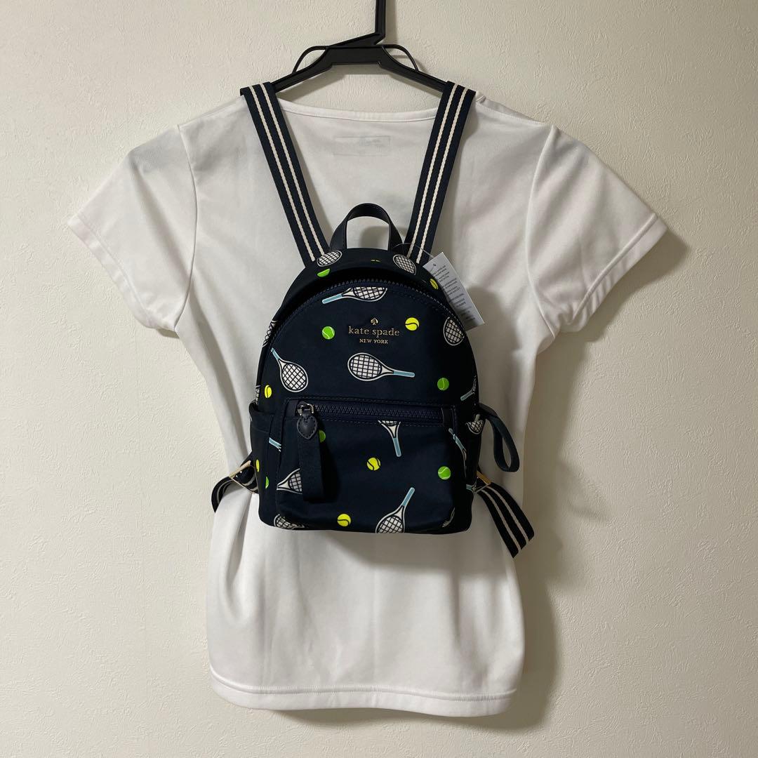 ケイトスペード　テニス柄リュック
