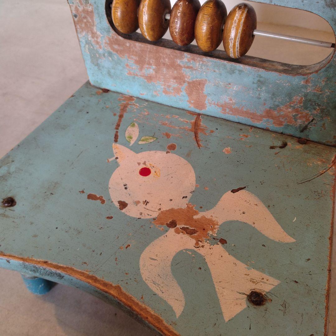 アンティーク 木製 子供用椅子