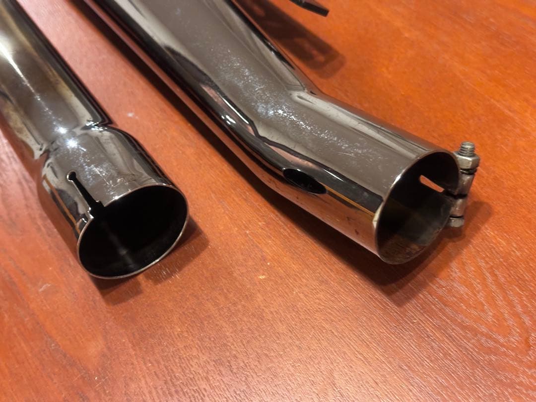 ガレージT＆F SR400　 アップトランペットマフラー ローパスバッフル