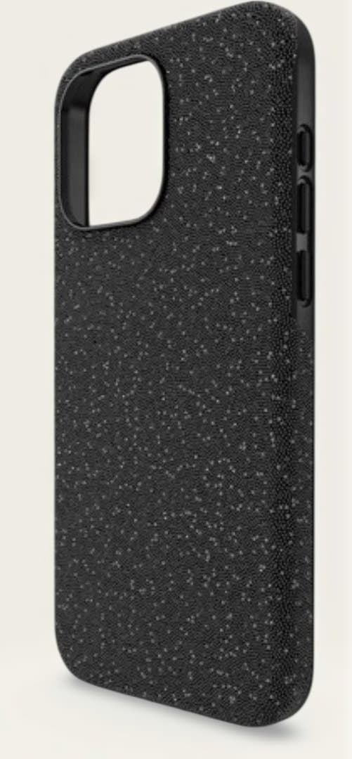 スワロフスキー　スマートフォンケース iPhone 15 ProMax ブラック