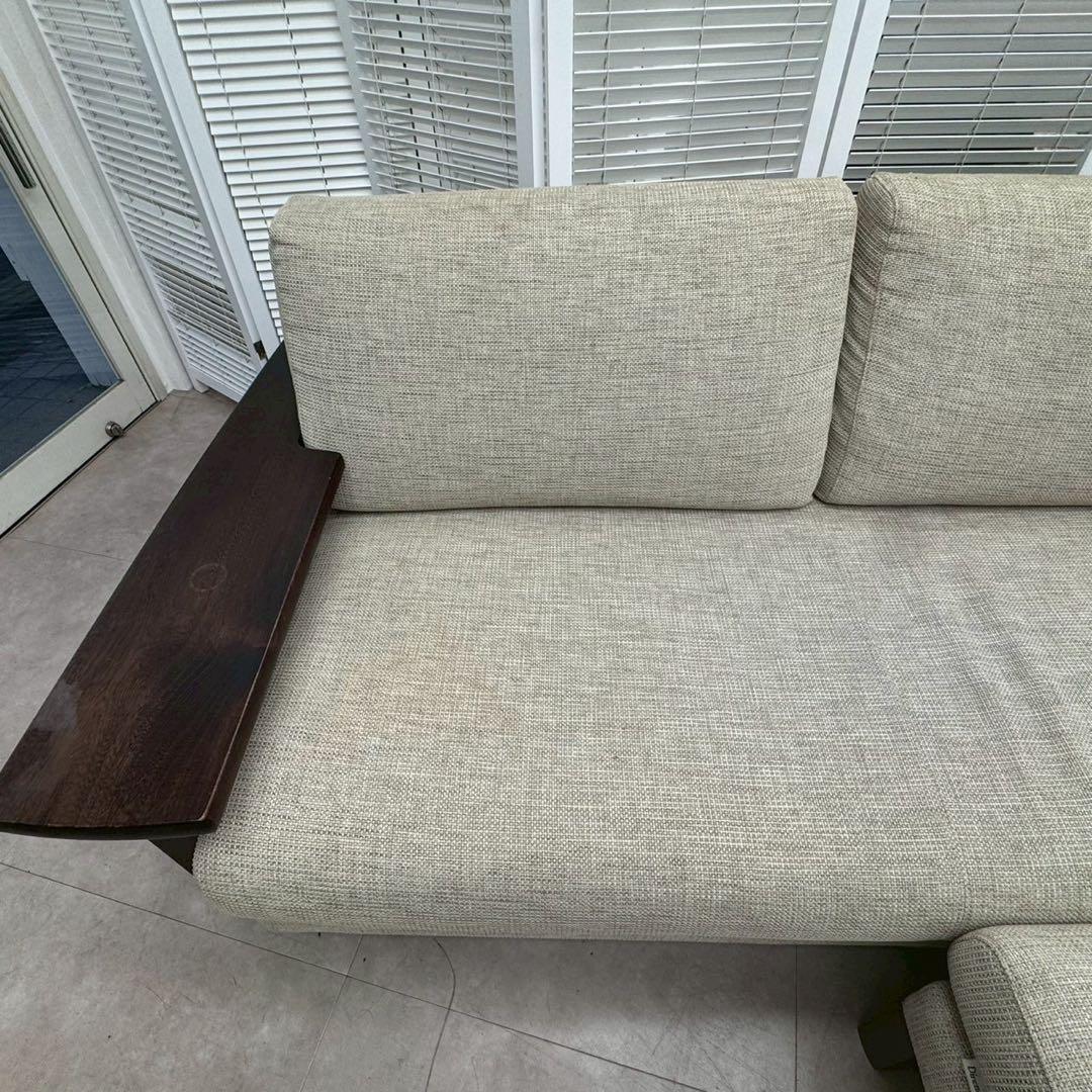 カリモク ディレトーレ 3人掛けソファ オットマン付