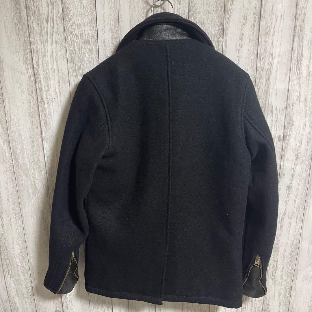 ぽんすけSchott 769 ウールPコート フロントジップ米国製