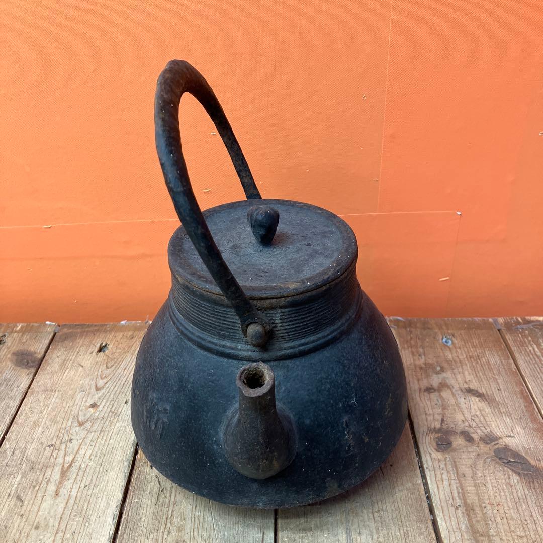 D-4 南部鉄器 鉄瓶 鉄器 茶道具 茶道 煎茶道具 骨董 骨董品 アンティーク