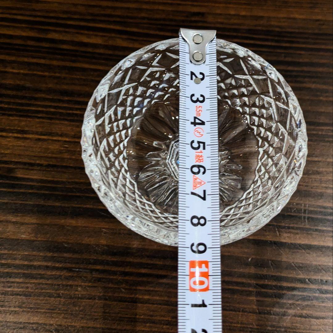 クリスタルガラス 蓋付きデザートカップ 3個セット