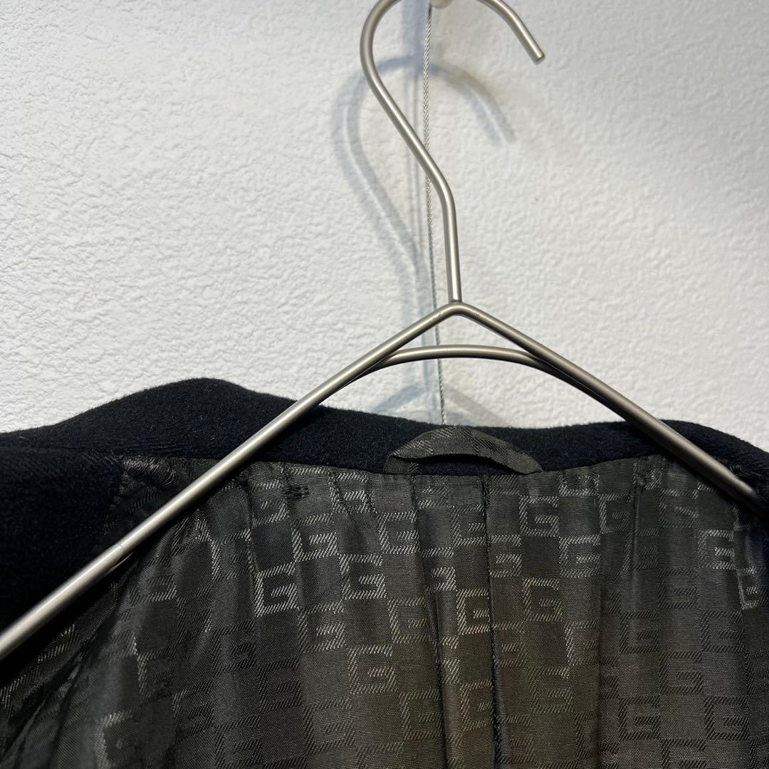 希少 GUCCI トムフォード期 GG総柄 カシミヤ ノーカラー ウールコート