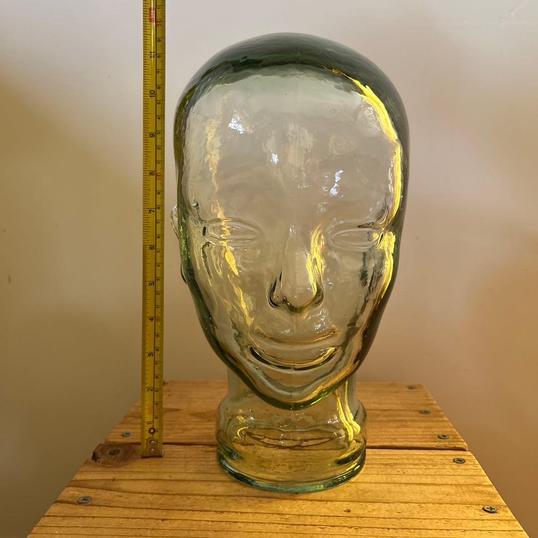 ガラス　顔　トルソー　ヴィンテージ