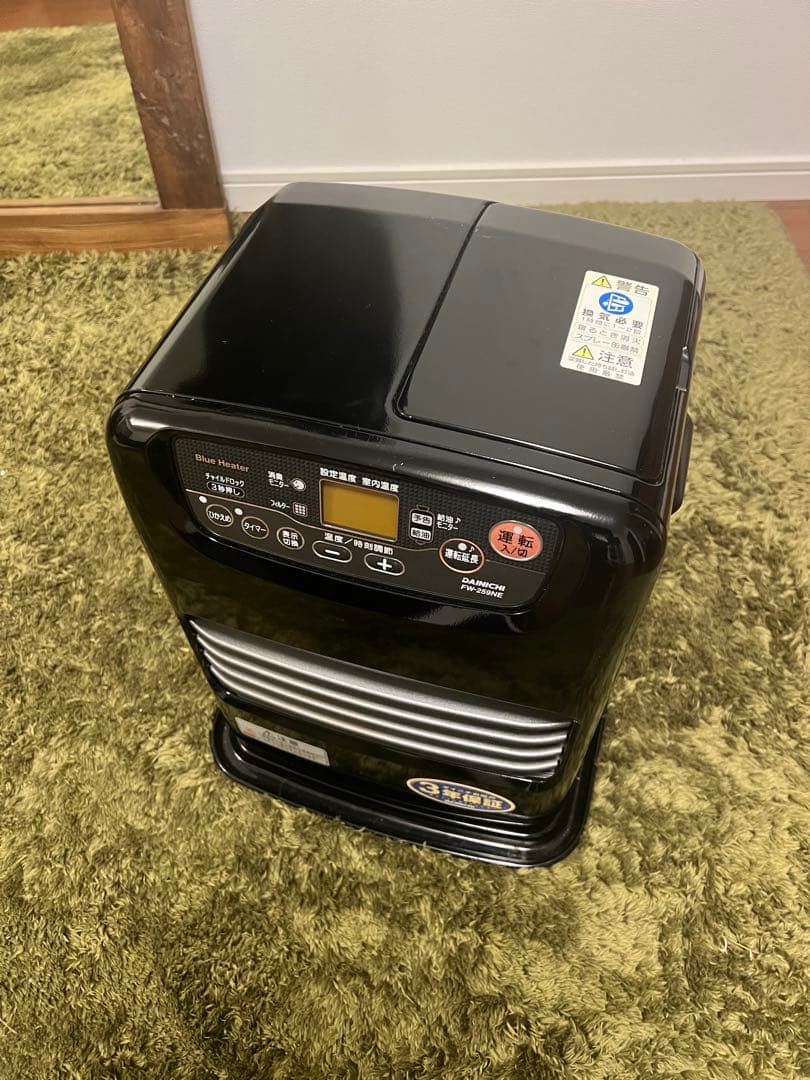 DAINICHI FW-259NE 石油ファンヒーター ブラック