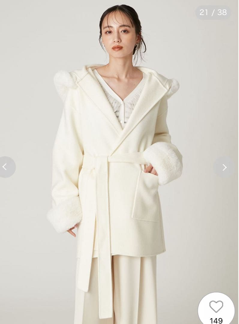 FRAY I.D（フレイ アイディー）♡ファーリバーミドルコート