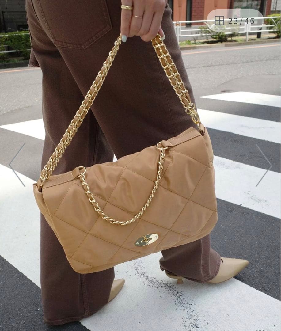 OUTDOOR SLOBE別注 キルティングショルダーバッグ