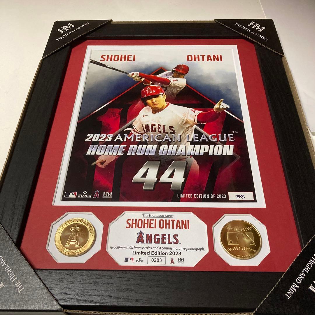 大谷翔平　エンゼルス　ホームラン王記念　フォトプラーク