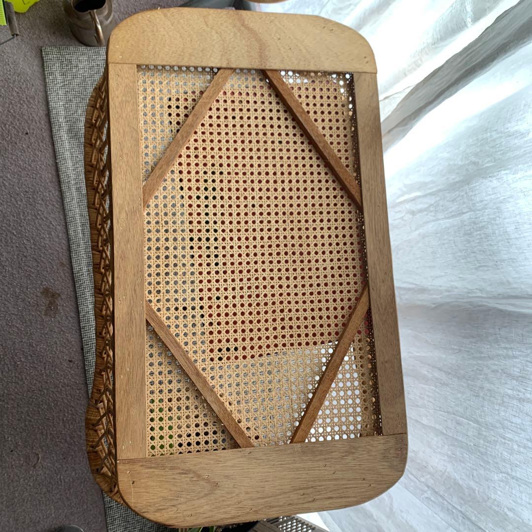 ヴィンテージ　ベビーベッド 籐 ラタン かご インテリア アンティーク