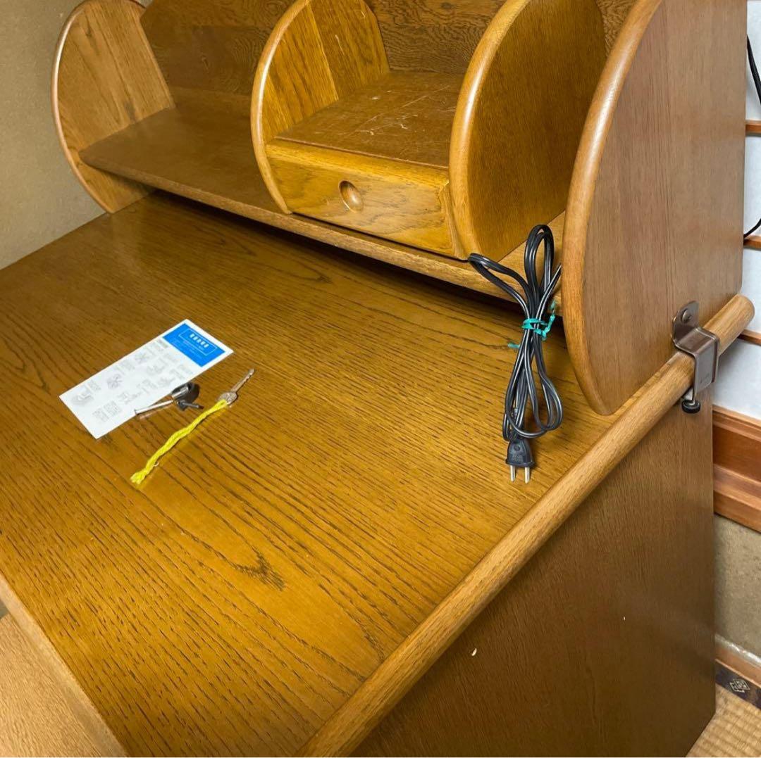 【引き取り限定】浜本工芸　学習机　椅子　チェスト　本棚　5点セット