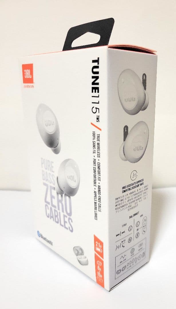 【新品未開封】JBLワイヤレスイヤホン TUNE115TWS ホワイト