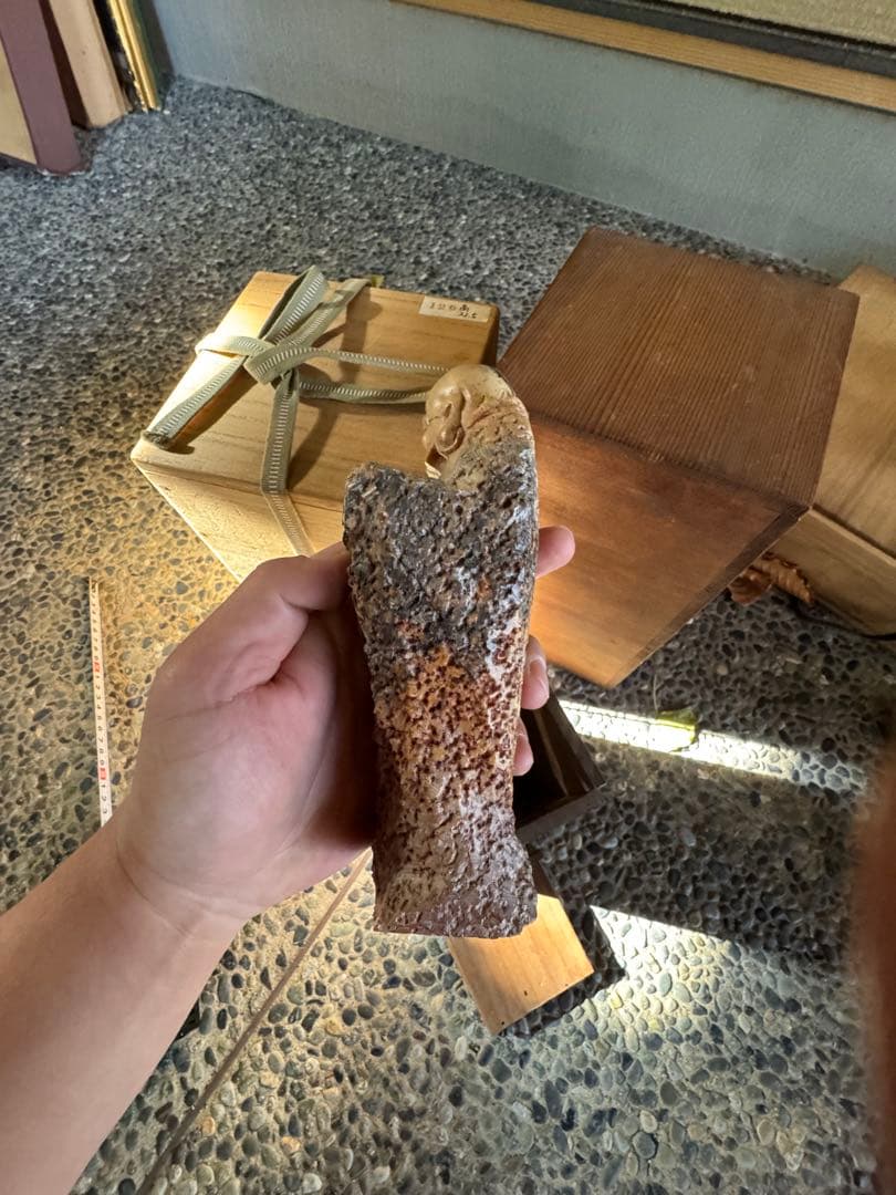 ‼️年末激安コメOK‼️リサイクルFORT‼️中国品買取④‼️唐物石製寿老人物図立像‼️