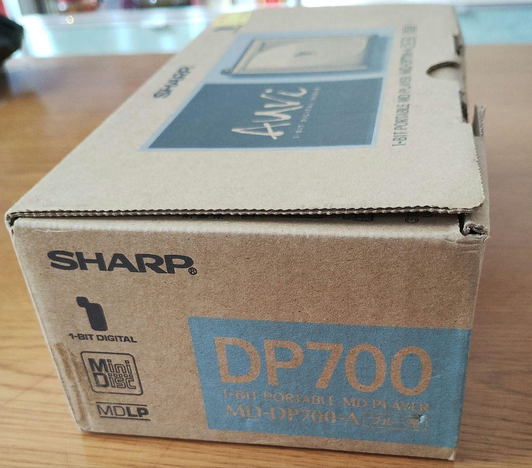 SHARP 　MD　1ビット　ポータブルプレーヤー MD-DP700　ブルー系