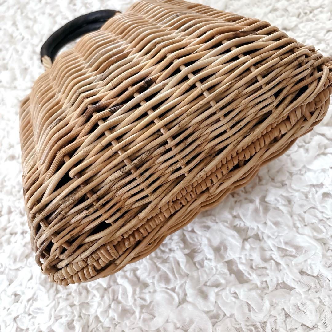 plein de bonnes choses シェルバッグ　アラログ　かごバッグ