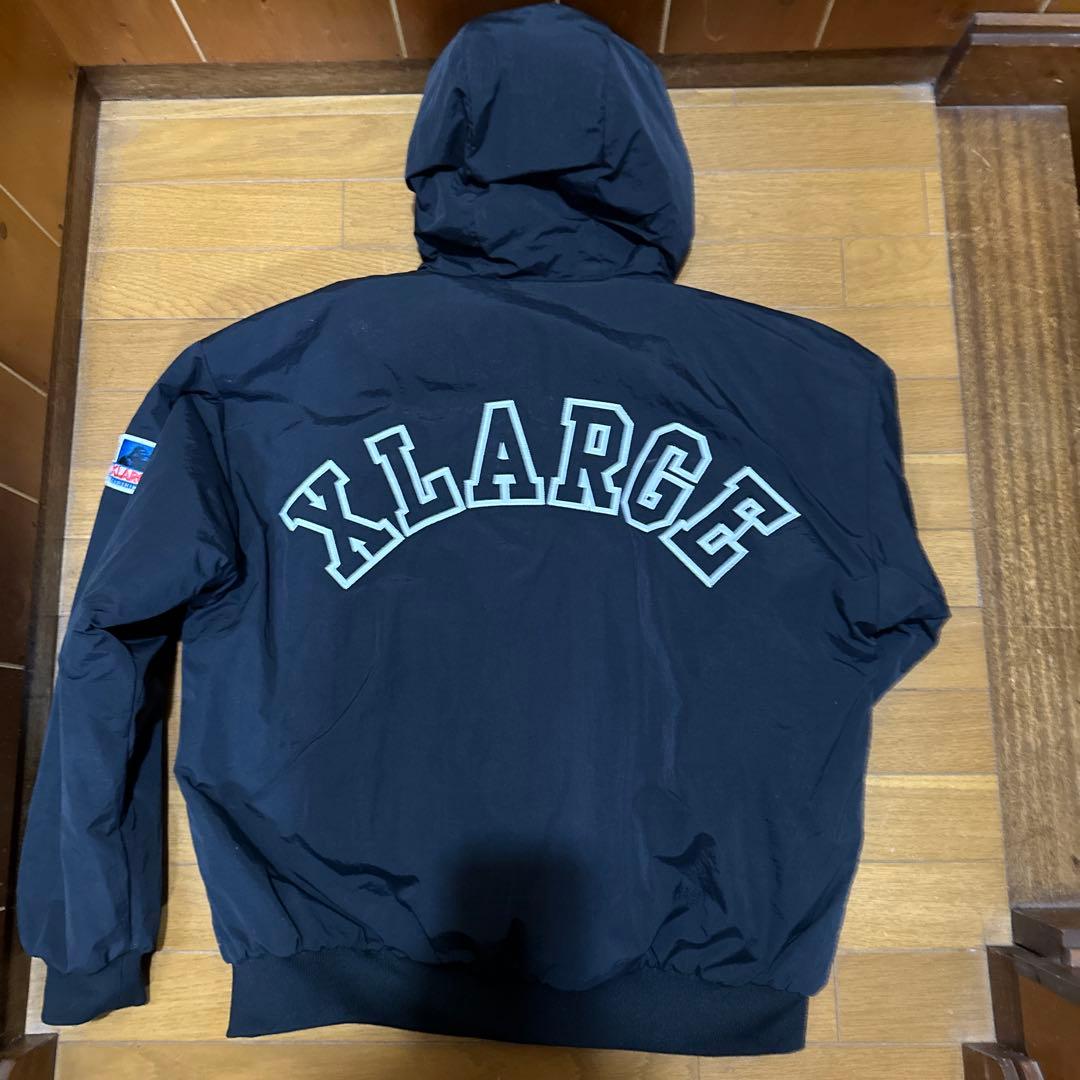 XLARGE フード付きナイロンジャケット 黒