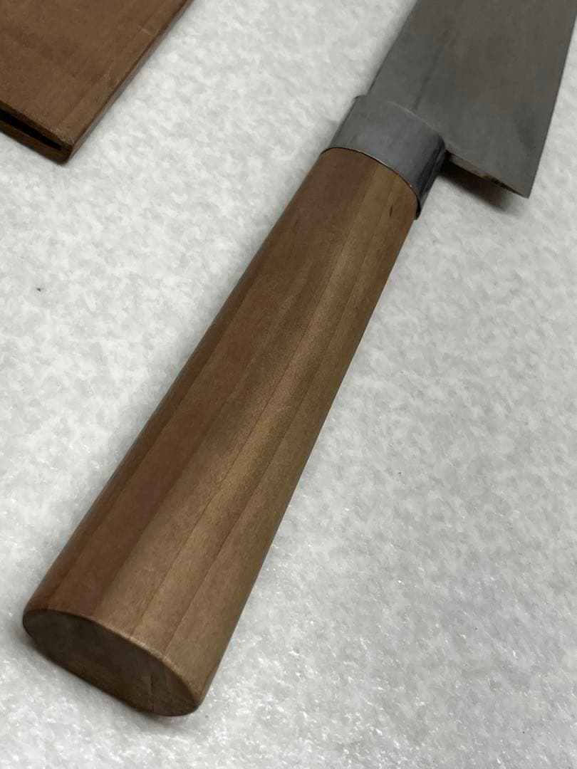 大きめ 職人手作り 和包丁 鎌型包丁 刃渡り約31cm 全長47.5cm