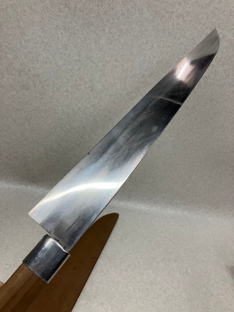 大きめ 職人手作り 和包丁 鎌型包丁 刃渡り約31cm 全長47.5cm