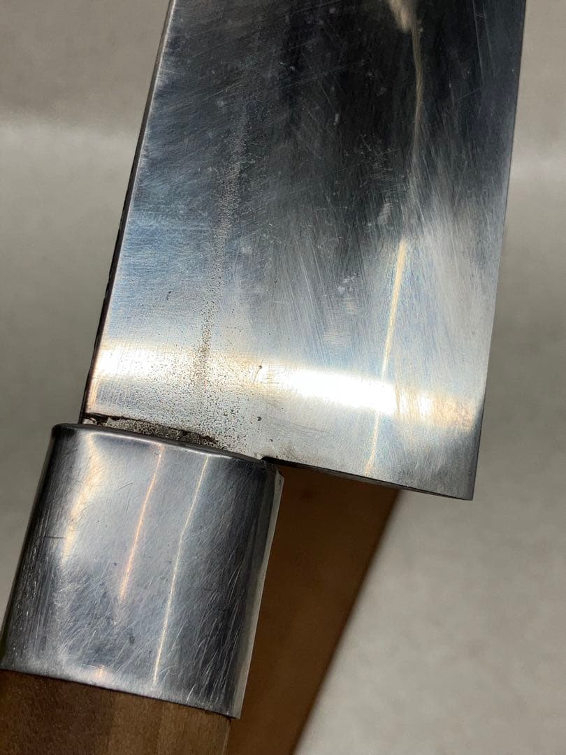 大きめ 職人手作り 和包丁 鎌型包丁 刃渡り約31cm 全長47.5cm