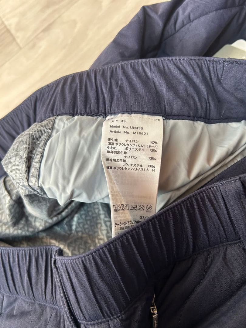 未使用☆ TaylorMade テーラーメイド キルティングパンツ M