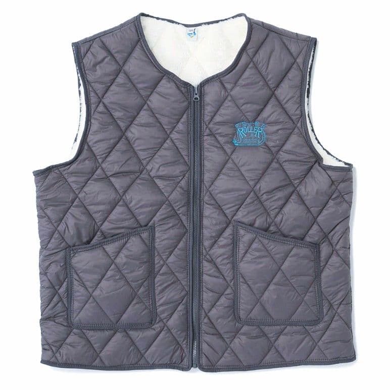 ■ROLLER magazine キルティングベスト F ファー RIPPER■