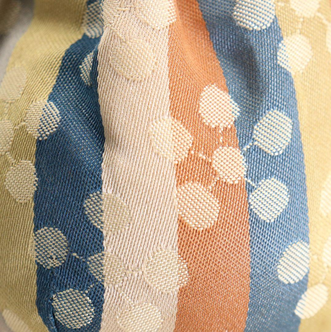 笹山登古作 高取焼 鶴首茶入 利休梅緞子仕覆 茶道具 共箱　V910　N9