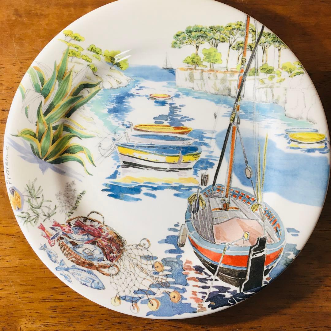 【人気】Gien フランス　ジアン窯　プロヴァンス Provence 4枚セット