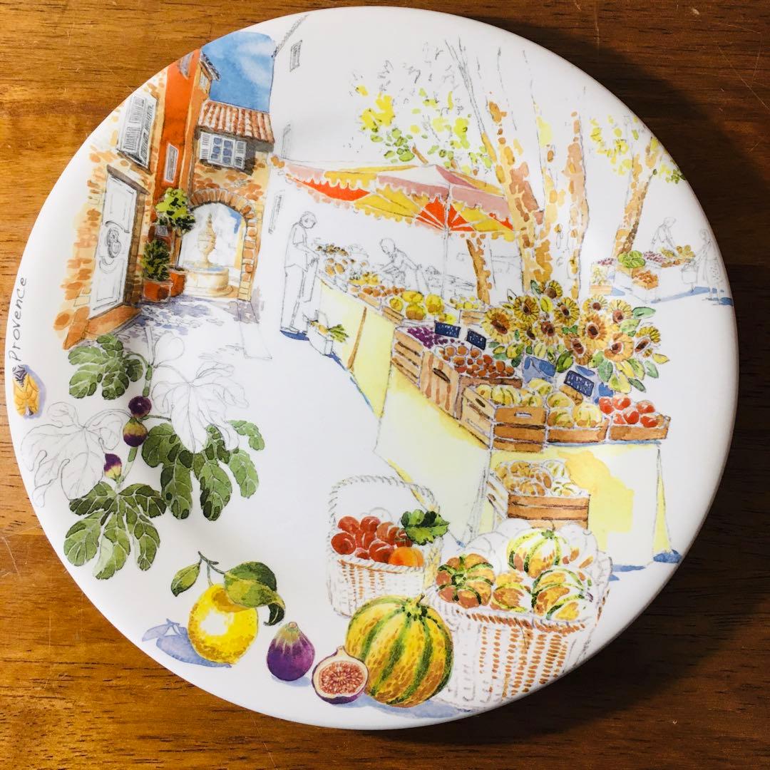 【人気】Gien フランス　ジアン窯　プロヴァンス Provence 4枚セット